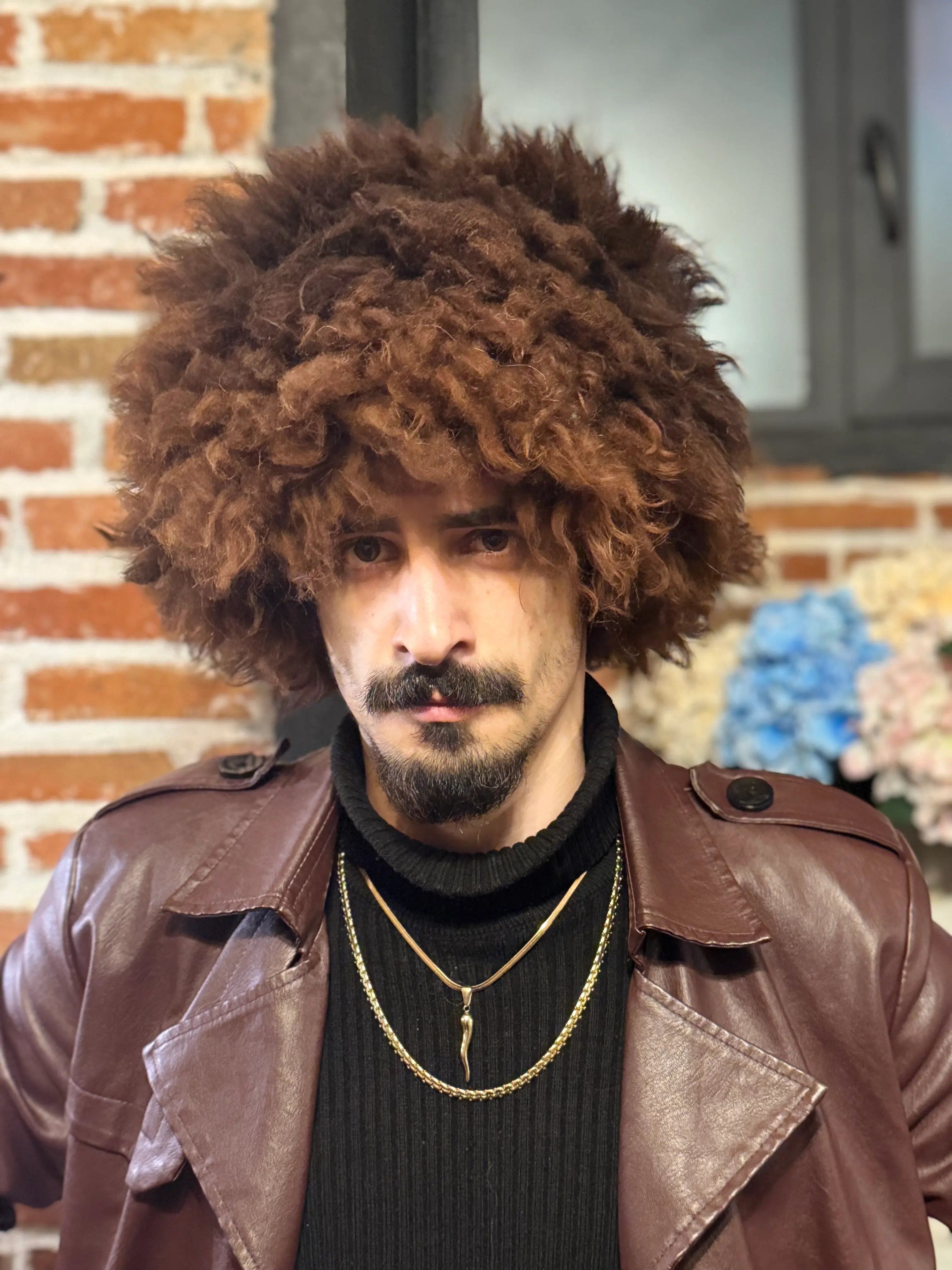 Authentic Brown Papakha Hat - Natural Sheepskin Caucasian Hat